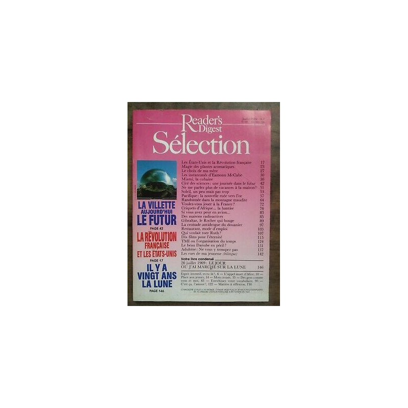 Reader's Digest Sélection Nº 509 Juillet 1989