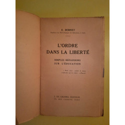 L'Ordre dans la Liberté j de gigord