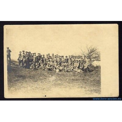 Carte photo groupe de jeunes hommes adolescents en uniforme à...