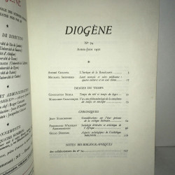 Revue DIOGENE n 74 de avril juin 1974 éd Gallimard ba73 b
