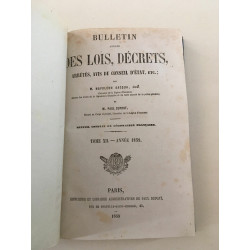 Bacqua et Dupont BULLETIN ANNOTE DES LOIS DECRETS ARRETES année