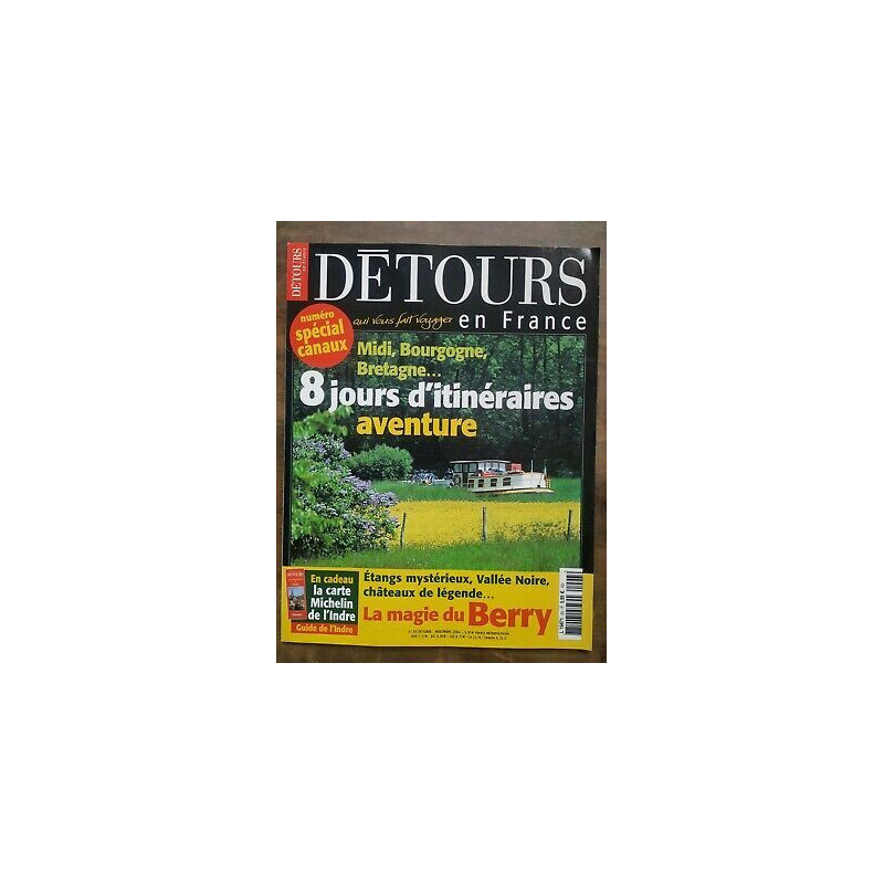 Détours en France Nº 93 octobre novembre 2004 8 Jours d'Itinéraires