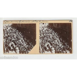 Vue Stéréoscopique Stéréo 67 STRASBOURG rue mercière GRAFENSTADEN