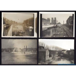 PARIS 12 clichés du Dr Jacquot positifs sur papier au bromure F...