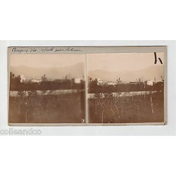 Vue Stéréoscopique Stéréo ITALIE Dôme de Milan Contreforts CONQUE D'OR