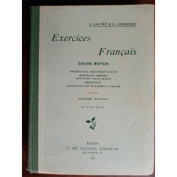 j Calvet et c chompret Exercices Français course moyen j de gigord