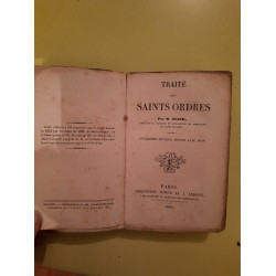M. Olier - Traité des Saints Ordres Méquignon Junior et J. Leroux 1845