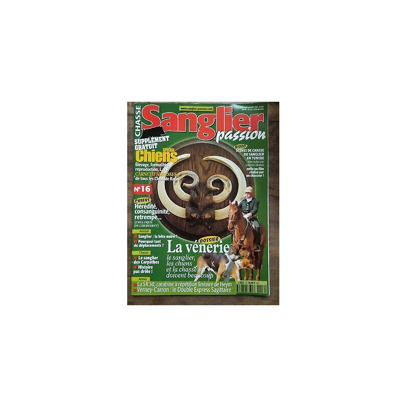 Sanglier Passion Nº16 Août septembre 2000