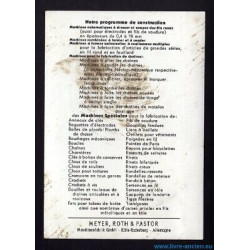 Ancienne photo MEYER ROTH PASTOR Maschinenfabrik GmbH Allemagne