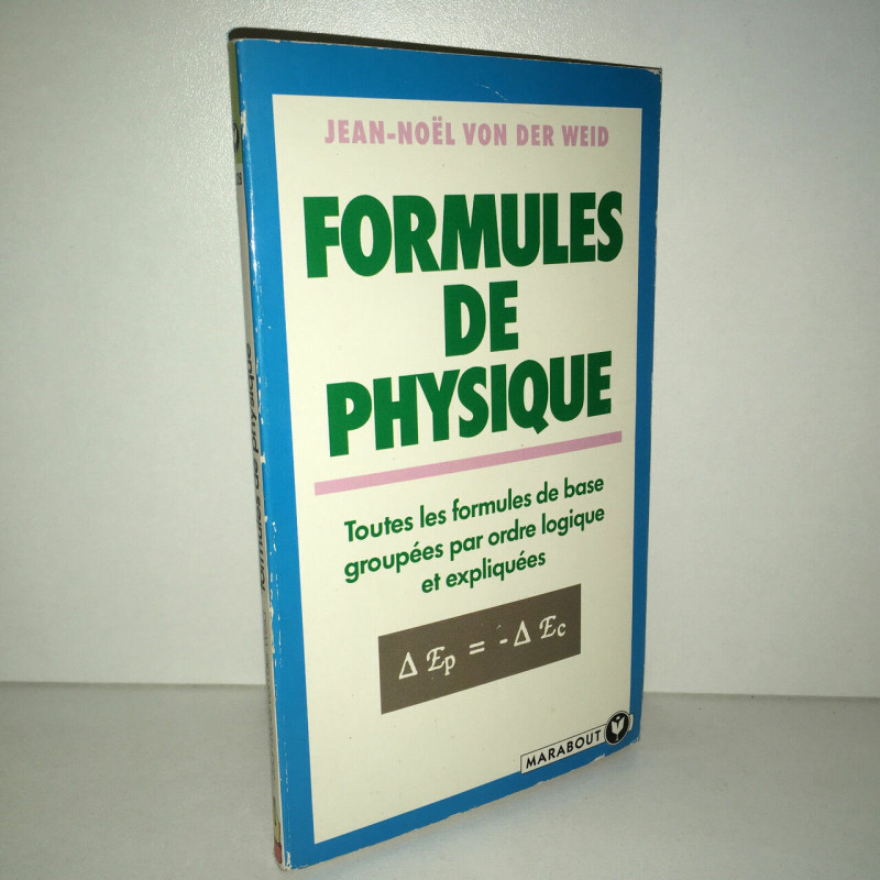 von der Weid FORMULES DE PHYSIQUE POCHE