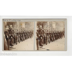 Vue Stéréoscopique Stéréo 54 NANCY Bd Gardes 4 Chasseurs