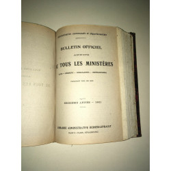 BULLETIN OFFICIEL ANNOTE DE TOUS LES MINISTERES Lois décrets 1920 1921