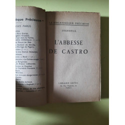 Stendhal L'abbesse de Castro Librairie gründ