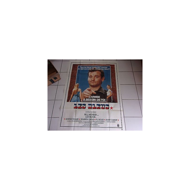 affiche originale 120 x 160 film LES BLEUS avec Bill Murray