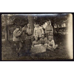 Carte photo Etat Major 2eme Bataillon Camp d'Oberhoffen à Haguenau...