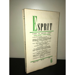 Revue ESPRIT n 6 de Juin 1953 Brindillac Hamon goguel POLITIQUE