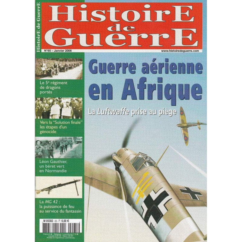 Histoire de Guerre n 65 Janvier 2006 Guerre aérienne en afrique la...