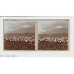 Vue Stéréoscopique Stéréo 73 AIX LES BAINS Vue générale lac du Bourget