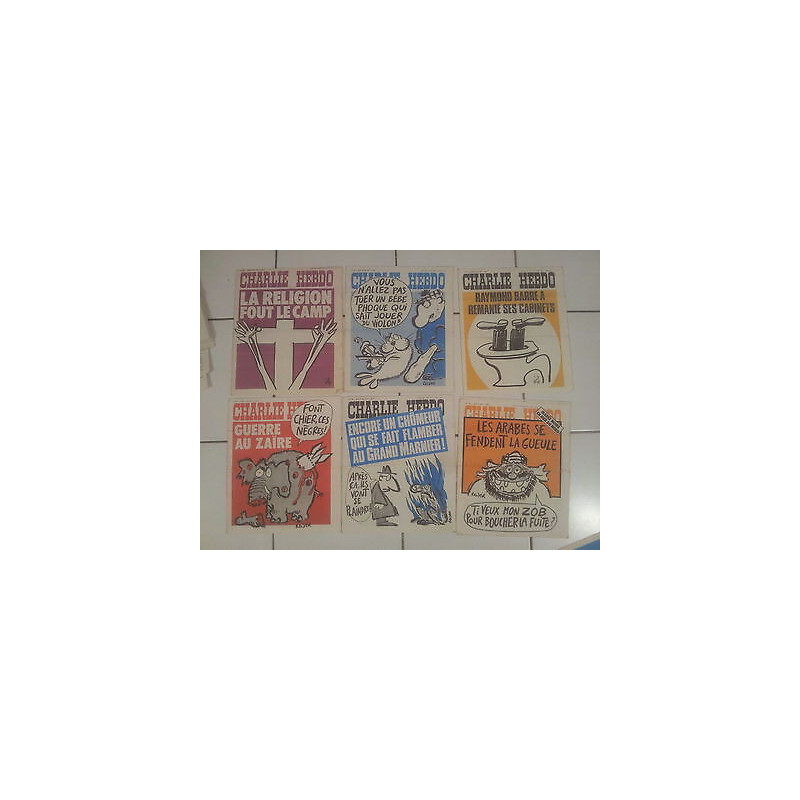 lot 6 329 332 333 335 336 337 Cabu Reiser Wolinski