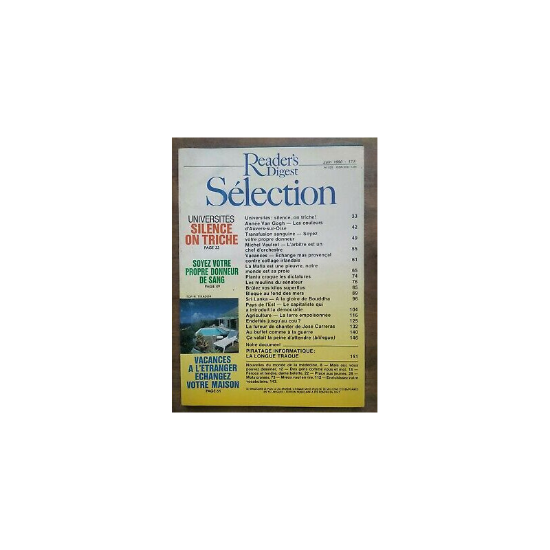 Reader's Digest Sélection Nº 520 Juin 1990