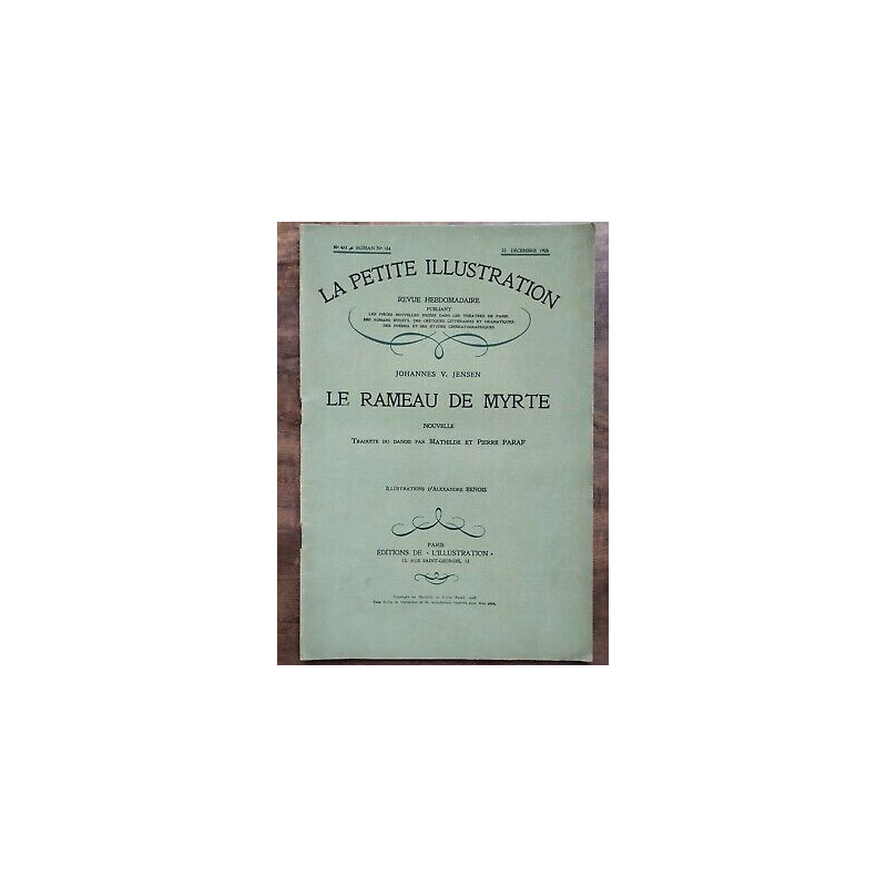 La Petite illustration n411 Roman Nº 184 22 Décembre 1928