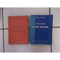 lot Dr LUCIEN GRAUX boite à couleurs et ce fut la nuit blanche...