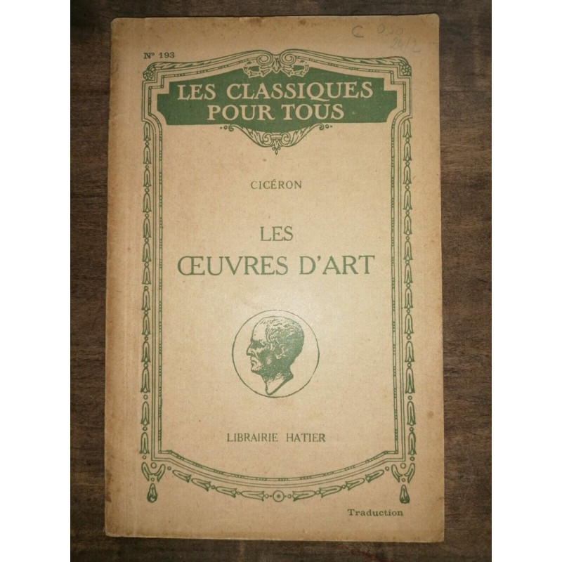 Cicéron œuvres d'Art