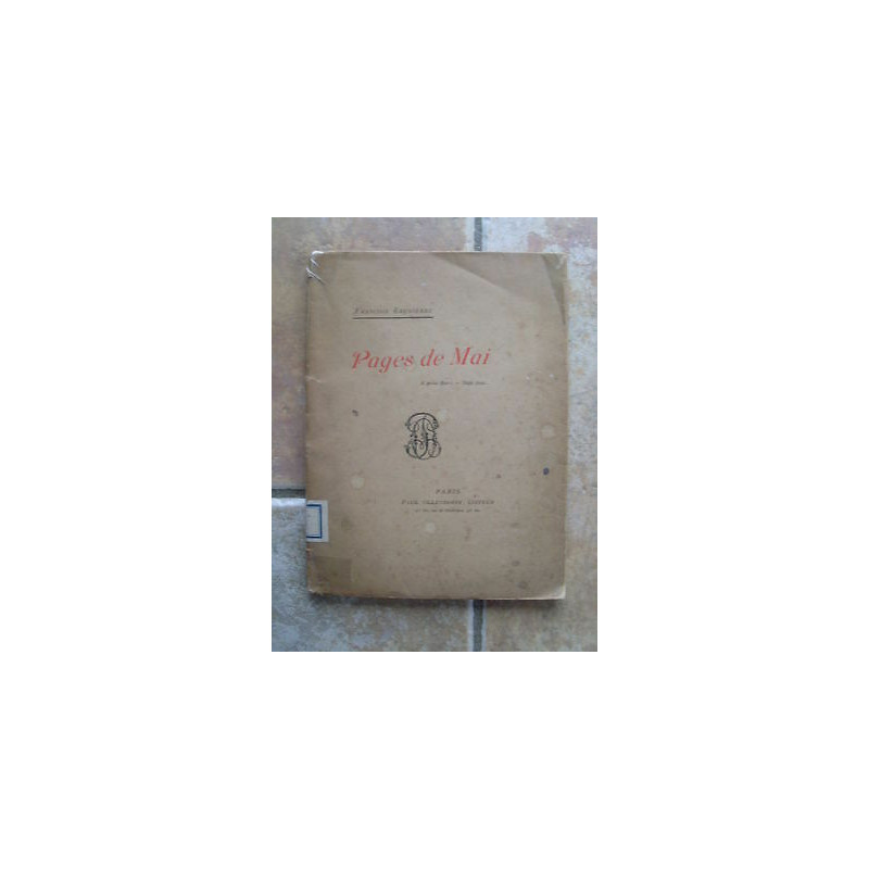 Pages de Mai recueil de poèmes dédicacé