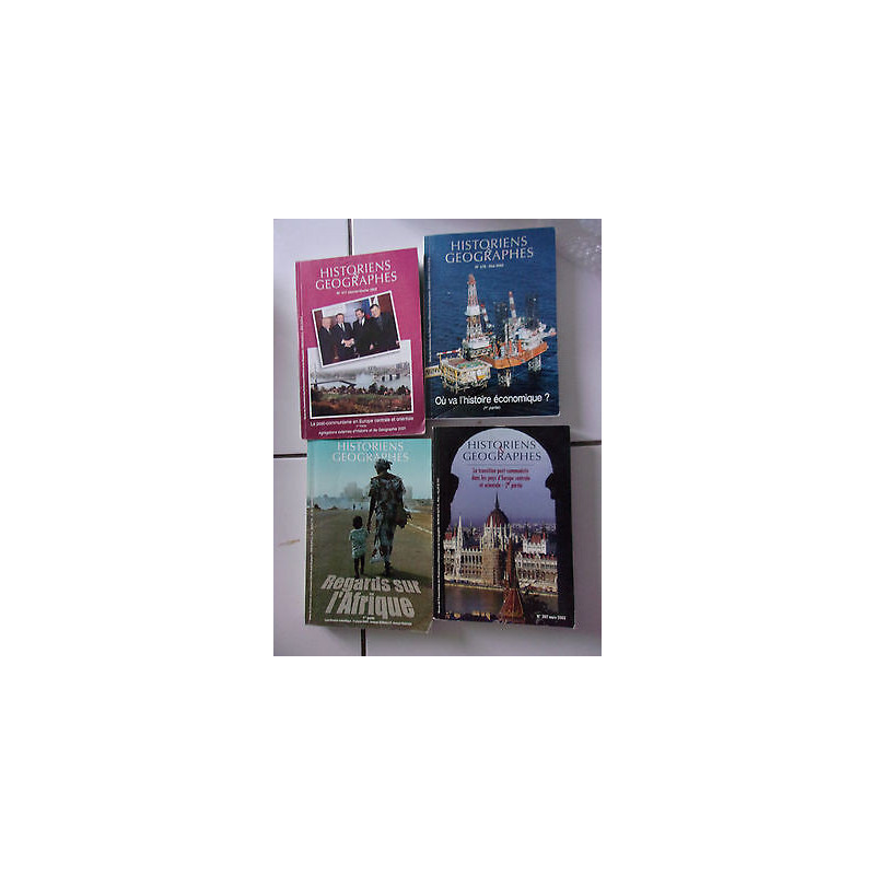 lot 4 revues HISTORIENS et GEOGRAPHES 377 378 379 382 2002 2003