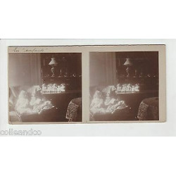 Vue Stéréoscopique Stéréo CRONENBOURG 1ère pierre Eglise st florent