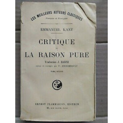 Critique de La Raison Pure Tome II flammarion