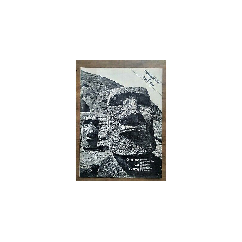 Guilde du Livre Nº 8 Lausanne Bulletin mensuel Août 1973