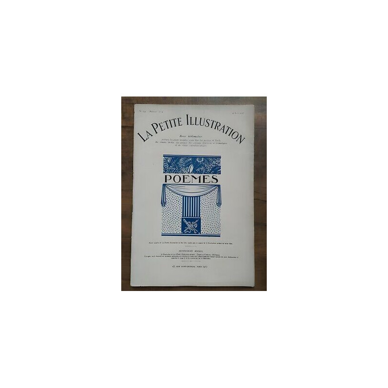 La Petite illustration n344 Poésie Nº 1 6 Août 1927
