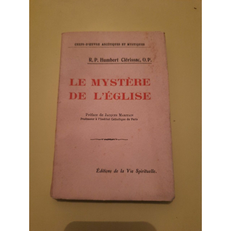 r p Humbert Clérissac Le Mystère de L'église La Vie spirituelle