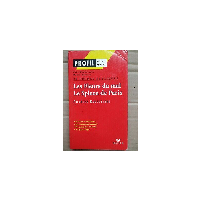 20 Poemes Expliques Les Fleurs Du Mal de Charles Baudelaire hatier