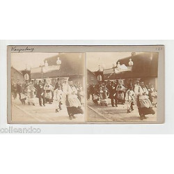 Vue Stéréoscopique Stéréo 67 WANGENBOURG ENGENTHAL Défilé...