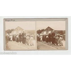 Vue Stéréoscopique Stéréo 67 WANGENBOURG ENGENTHAL Défilé...