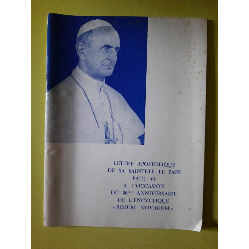 Eglise d'Arras n 11 Lettre Apostolique de sa Sainteté Pape Paul vi...