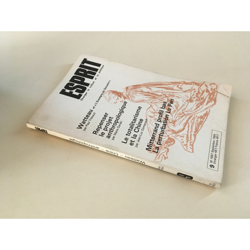 Revue ESPRIT n 9 de septembre 1984 Watteau et l'enseigne de Gersaint