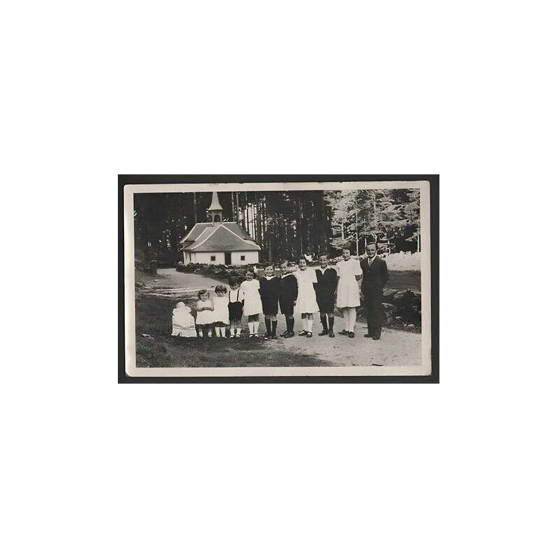 CPA 88 VENTRON Vosges Ermitage Frère Joseph La Famille LEDUC carte...