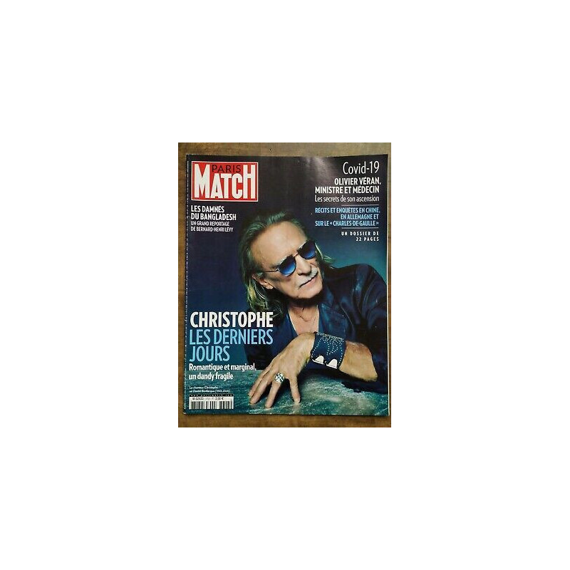 Paris Match Nº3703 23 au 29 Avril 2020 Christophe Les derniers jours