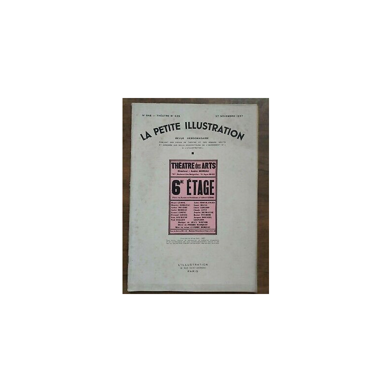 La Petite illustration n848 Théatre Nº425 27 Novembre 1937