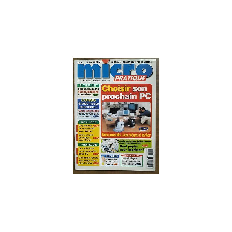 Micro Pratique Nº 37 Octobre 1999