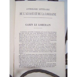 Van Bever Anthologie littéraire de l'ALSACE et de la LORRAINE du...