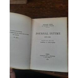 Pierre Loti Journal Intime tirage Limité originale