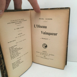 L'OISEAU VAINQUEUR Roman éd Flammarion demi cuir ae 16662
