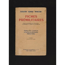 Fiches prémilitaires Instruction Technique Militaire