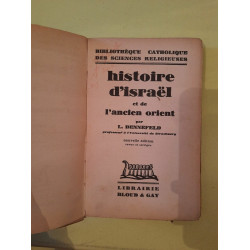 l Dennefeld Histoire d'Israël et de l'Ancien Orient Bloud gay