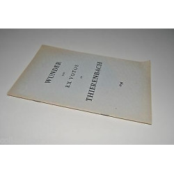 WUNDER UND EX VOTOS ZU THIERENBACH imprimerie de l'Alsace haut rhin