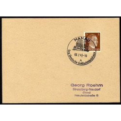 Allemagne n 706 Yv. cachet WW2 HANAU a Timbre Allemand Hitler Mi n 782